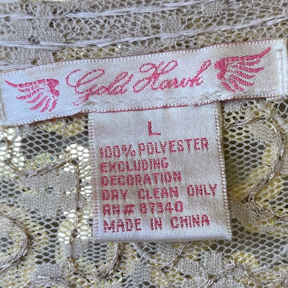 Gold Hawk | Golden Sequin Embellished Cardigan - Picture 15 of 16